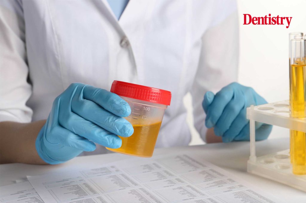 Human urine converted into dental implant material